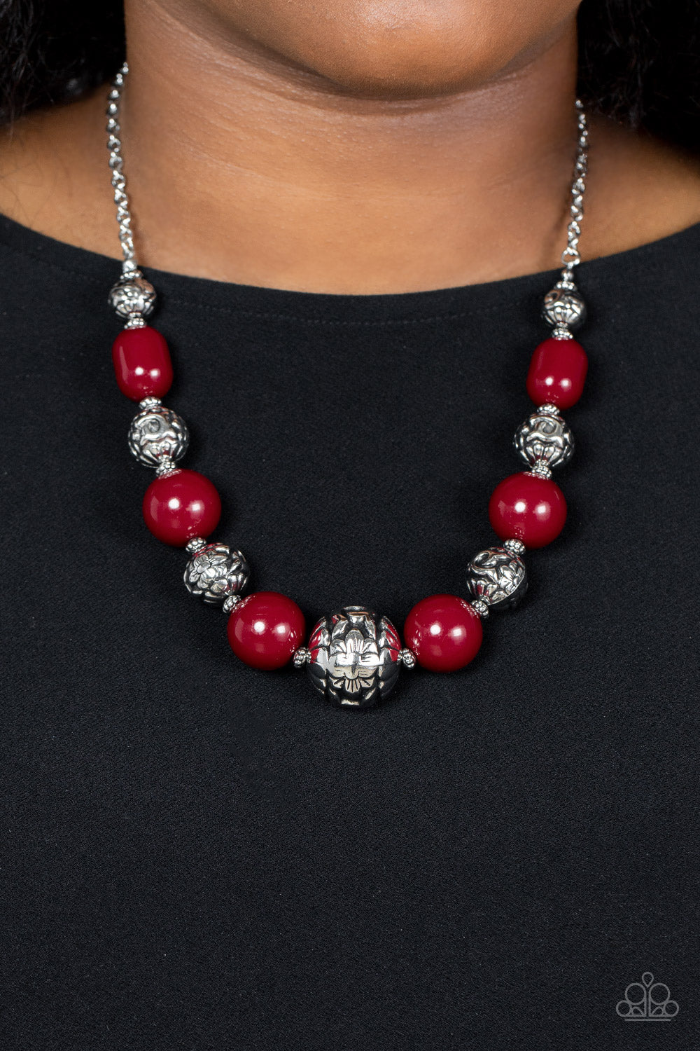Pumped Up Posh - Red Paparazzi Necklace – sofancyjewels